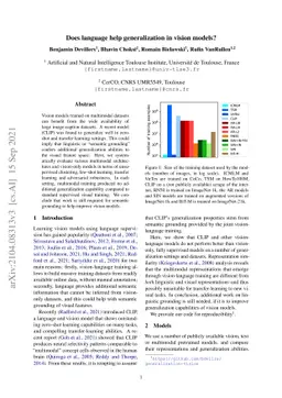 Does language help generalization in vision models?