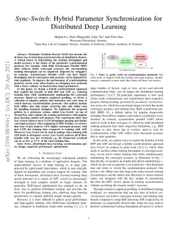 Sync-Switch: Hybrid Parameter Synchronization for Distributed Deep
  Learning