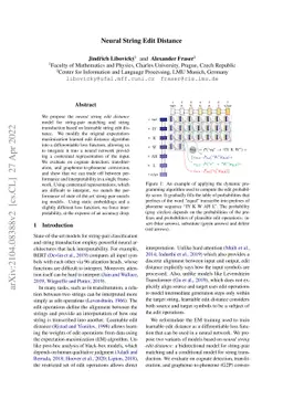 Neural String Edit Distance