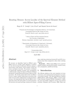 Boosting Memory Access Locality of the Spectral Element Method with
  Hilbert Space-Filling Curves