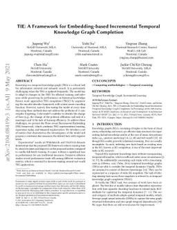 TIE: A Framework for Embedding-based Incremental Temporal Knowledge
  Graph Completion