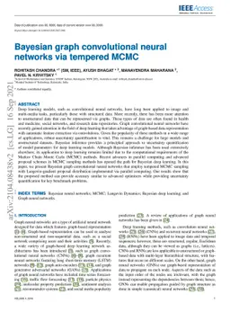 Bayesian graph convolutional neural networks via tempered MCMC