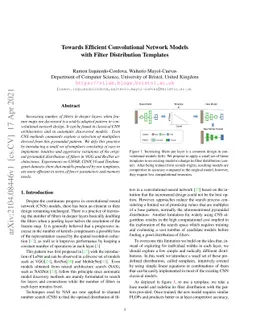 Towards Efficient Convolutional Network Models with Filter Distribution
  Templates