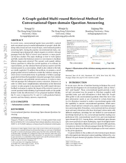A Graph-guided Multi-round Retrieval Method for Conversational
  Open-domain Question Answering