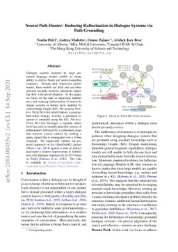 Neural Path Hunter: Reducing Hallucination in Dialogue Systems via Path
  Grounding