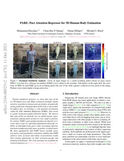 PARE: Part Attention Regressor for 3D Human Body Estimation