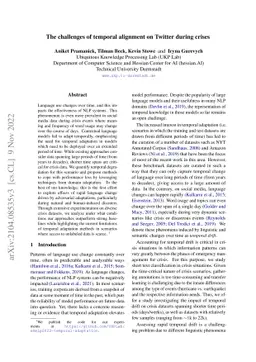 The challenges of temporal alignment on Twitter during crises