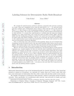 Labeling Schemes for Deterministic Radio Multi-Broadcast