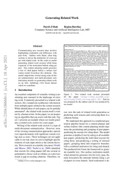 Generating Related Work