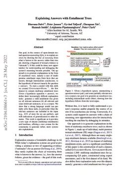 Explaining Answers with Entailment Trees