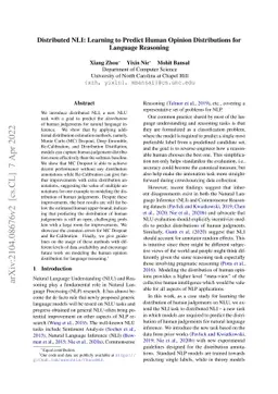 Distributed NLI: Learning to Predict Human Opinion Distributions for
  Language Reasoning