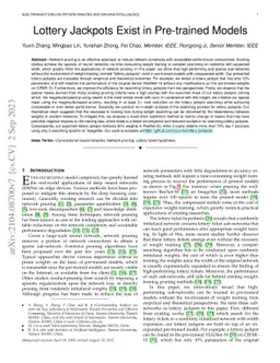 Lottery Jackpots Exist in Pre-trained Models