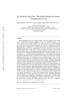 Do We Really Need Dice? The Hidden Region-Size Biases of Segmentation
  Losses