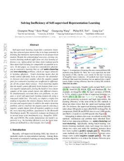 Solving Inefficiency of Self-supervised Representation Learning