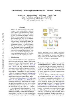 Dynamically Addressing Unseen Rumor via Continual Learning