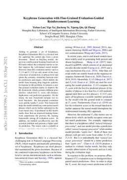 Keyphrase Generation with Fine-Grained Evaluation-Guided Reinforcement
  Learning