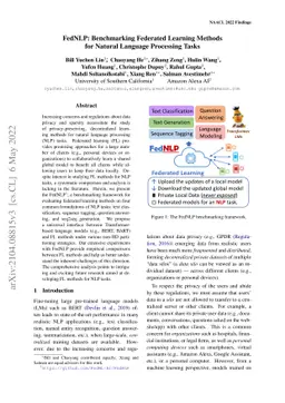FedNLP: Benchmarking Federated Learning Methods for Natural Language
  Processing Tasks