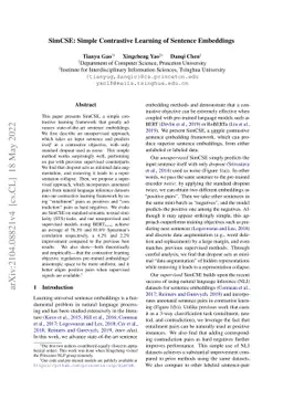 SimCSE: Simple Contrastive Learning of Sentence Embeddings