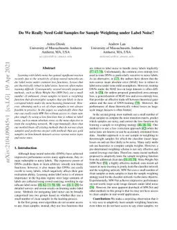 Do We Really Need Gold Samples for Sample Weighting Under Label Noise?