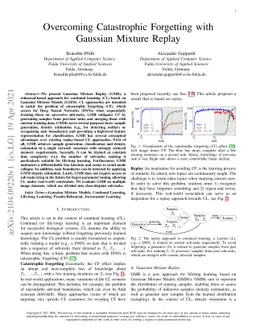 Overcoming Catastrophic Forgetting with Gaussian Mixture Replay