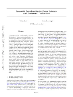 Sequential Deconfounding for Causal Inference with Unobserved
  Confounders
