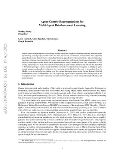 Agent-Centric Representations for Multi-Agent Reinforcement Learning