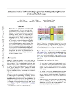 A Practical Method for Constructing Equivariant Multilayer Perceptrons
  for Arbitrary Matrix Groups