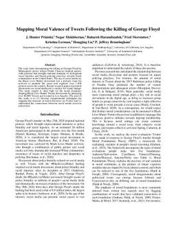 Mapping Moral Valence of Tweets Following the Killing of George Floyd