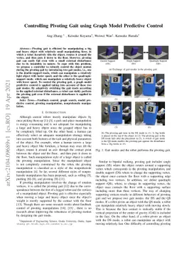 Controlling Pivoting Gait using Graph Model Predictive Control