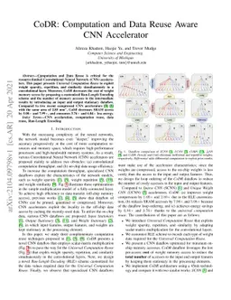 CoDR: Computation and Data Reuse Aware CNN Accelerator