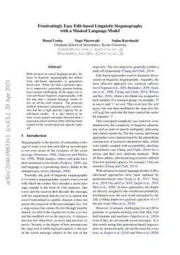 Frustratingly Easy Edit-based Linguistic Steganography with a Masked
  Language Model