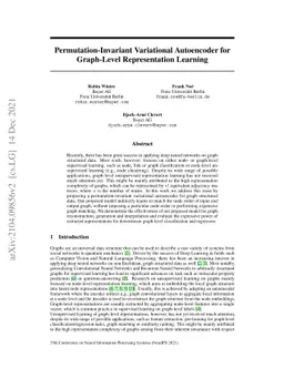 Permutation-Invariant Variational Autoencoder for Graph-Level
  Representation Learning