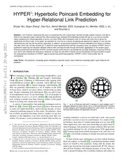 HYPER^2: Hyperbolic Poincare Embedding for Hyper-Relational Link
  Prediction