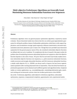 Multi-objective Evolutionary Algorithms are Generally Good: Maximizing
  Monotone Submodular Functions over Sequences