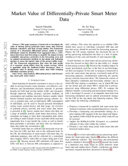 Market Value of Differentially-Private Smart Meter Data