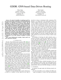 GDDR: GNN-based Data-Driven Routing