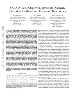 SALAD: Self-Adaptive Lightweight Anomaly Detection for Real-time
  Recurrent Time Series
