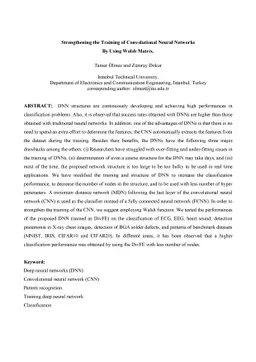 Strengthening the Training of Convolutional Neural Networks By Using
  Walsh Matrix