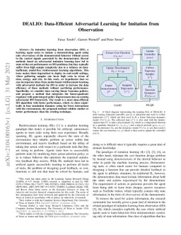 DEALIO: Data-Efficient Adversarial Learning for Imitation from
  Observation
