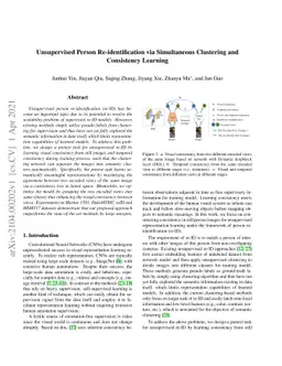 Unsupervised Person Re-identification via Simultaneous Clustering and
  Consistency Learning