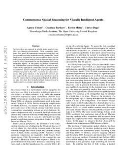 Commonsense Spatial Reasoning for Visually Intelligent Agents