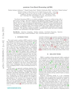 quantum Case-Based Reasoning (qCBR)