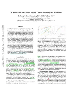 SCALoss: Side and Corner Aligned Loss for Bounding Box Regression
