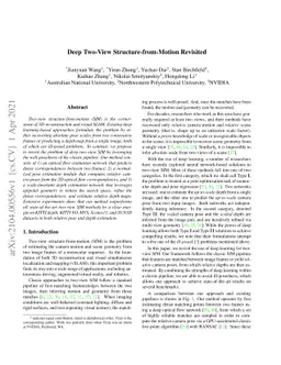 Deep Two-View Structure-from-Motion Revisited