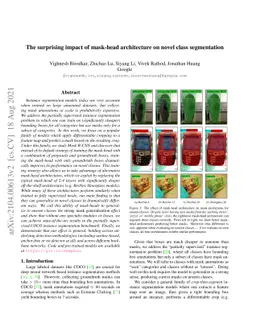 The surprising impact of mask-head architecture on novel class
  segmentation