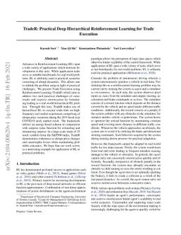 TradeR: Practical Deep Hierarchical Reinforcement Learning for Trade
  Execution