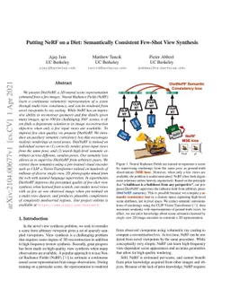 Putting NeRF on a Diet: Semantically Consistent Few-Shot View Synthesis