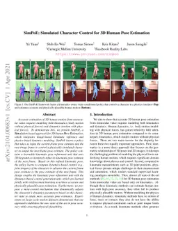 SimPoE: Simulated Character Control for 3D Human Pose Estimation