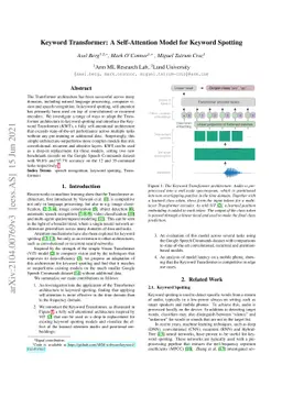 Keyword Transformer: A Self-Attention Model for Keyword Spotting