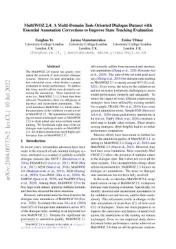 MultiWOZ 2.4: A Multi-Domain Task-Oriented Dialogue Dataset with
  Essential Annotation Corrections to Improve State Tracking Evaluation
